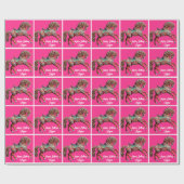 木製華美回転木馬馬 ラッピングペーパー (フラット)