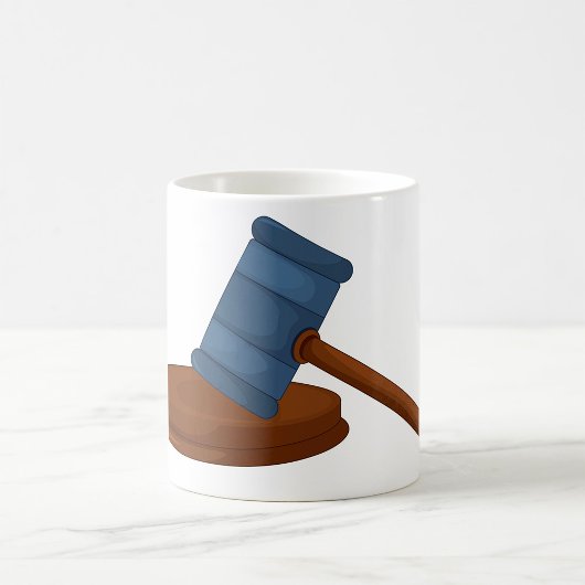 木製裁判官槌 法廷 コーヒーマグカップ