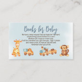 木製詰まったおもちゃ男の子の赤ちゃんシャワーベビー エンクロージャーカード (正面)