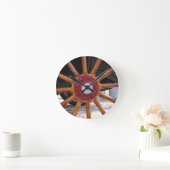 木製話時計 ラウンド壁時計 (ホーム)