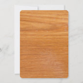 木製誕生日招待状 招待状 (裏面)