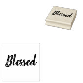 木製賛美ブロック装着ゴムスタンプ ラバースタンプ (押印)