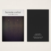 木製軟エレガント銀製イヤリング表示カード (正面&裏面)