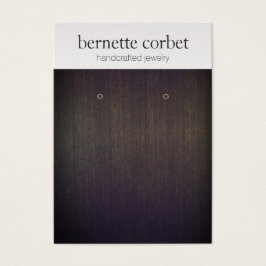 木製軟エレガント銀製イヤリング表示カード