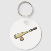 木製野球こうもり キーホルダー (正面)