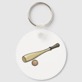 木製野球こうもり キーホルダー (裏面)