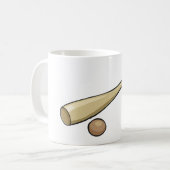 木製野球こうもり コーヒーマグカップ (正面左)