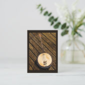 木製音楽楽器ATCのバンジョー 名刺 (スタンド正面)