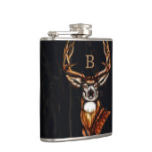 木製鹿カントリー素朴モノグラユニークム フラスク (右)