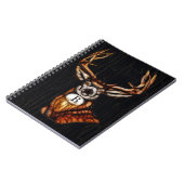 木製鹿素朴国パーソナライズされた ノートブック (左側)