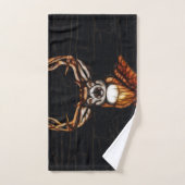 木製鹿素朴国パーソナライズされた バスタオルセット (ハンドタオル)