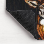 木製鹿素朴国パーソナライズされた マウスパッド (コーナー)