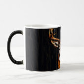 木製鹿素朴国パーソナライズされた モーフィングマグカップ (左)