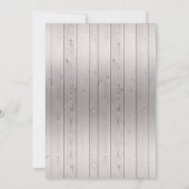 木製黒板 | 木材の卒業パーティー 招待状 (裏面)