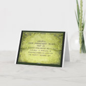 木製5周年結婚記念日ギフトカード カード (裏面)