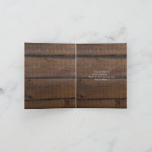 木製 ダークウッド サンキュー 新郎からのカード (内部)