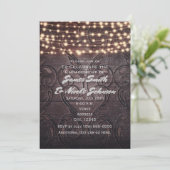 木製＆ライト ウェスタンハート 招待状 (スタンド正面)