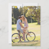 木製 ライト ウッド フォト ブライダル シャワー 招待状 (裏面)