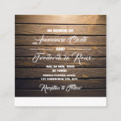 木製 ラスティックレース 封筒カード エンクロージャーカード (裏面)