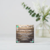 木製 ラスティックレース 封筒付カード エンクロージャーカード (スタンド正面)