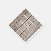 木製、休日 スタンダードカクテルナプキン (角)