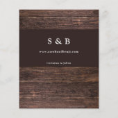 木製 B ラスティック セーブ・ザ・デート（予算版） チラシ (裏面)