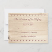 木製RSVP 出欠カード (正面)