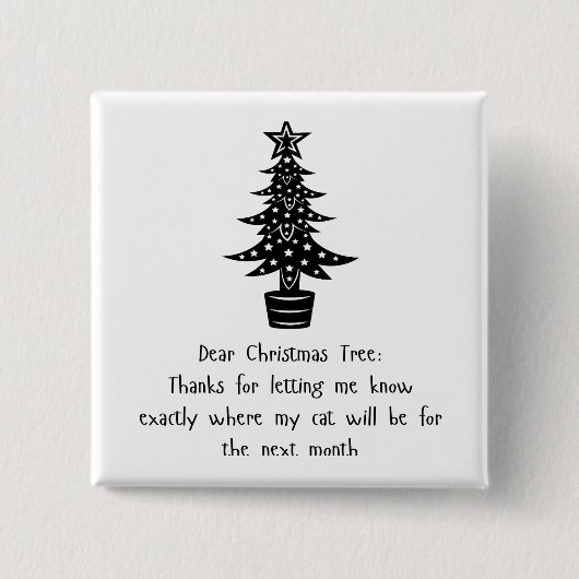 木親愛の猫が感謝してい!😺🎄 缶バッジ (正面)