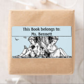 木読の下の蔵書票 ラベル (インサイチュ)