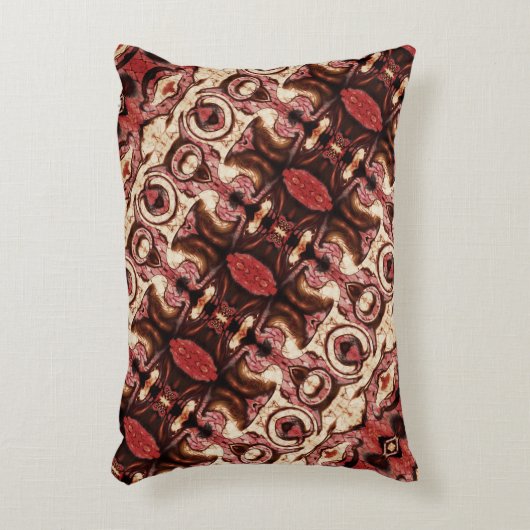 木調と汚れによる形状の反復 アクセントクッション (正面(垂直))