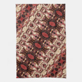 木調と汚れによる形状の反復 キッチンタオル (縦)