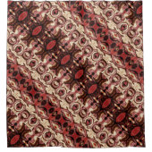 木調と汚れによる形状の反復 シャワーカーテン (正面)