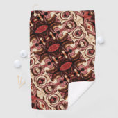 木調と汚れrの形状の繰り返し ゴルフタオル (インサイチュ)