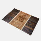 木調素朴垂直モノグラストライプム ドアマット (アングル)