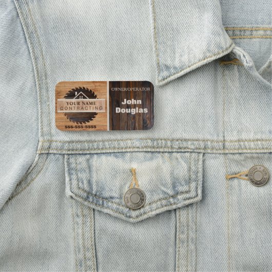 木調素朴業者のロゴ 名札 (インサイチュ)