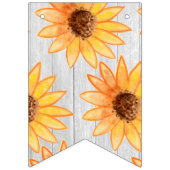 木質素朴秋誕生日束 バンティングフラッグ (第1の旗)