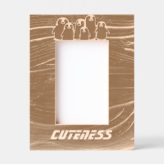 木質 レーザー彫刻フレーム (正面)