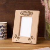 木質 レーザー彫刻フレーム (左)