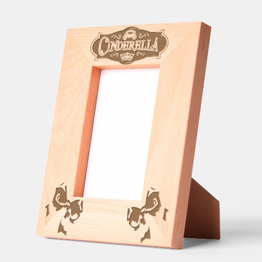 木質 レーザー彫刻フレーム (左)