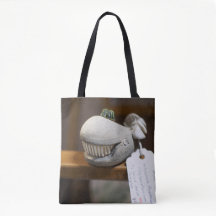 木造お洒落鯨彫刻