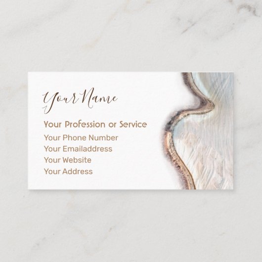 木造のインオーガニックテリアデザインと家具! 名刺 (裏面)