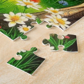 木造の小屋 ジグソーパズル (側面)