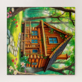 木造の小屋 ジグソーパズル (横)