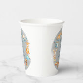 木造の少年だ |おもちゃ詰まった赤ちゃんシャワー 紙コップ (右)