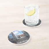 木造の橋を伝統的持つオランダ村 コースター (側面)