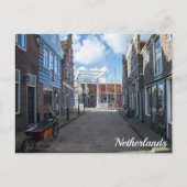 木造の橋を伝統的持つオランダ村 ポストカード (正面)