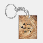 木造の父の日 キーホルダー (正面左)