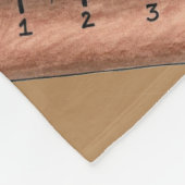 木造の茶色の学校計量スティック木製の定規 フリースブランケット (角)