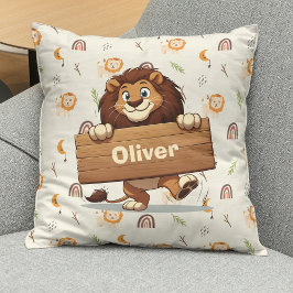 木造よくはしゃぐ名獅子プレート クッション