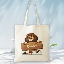 木造よくはしゃぐ名獅子プレート トートバッグ